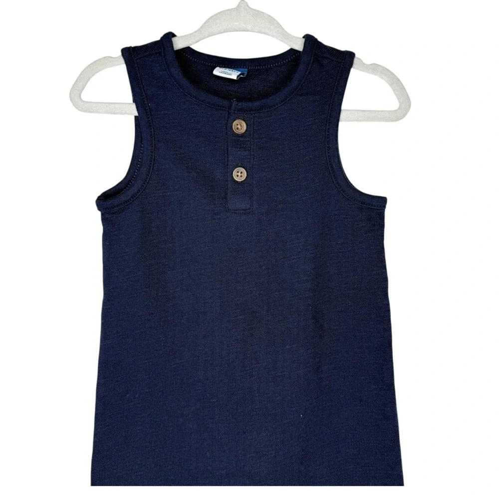 Old Navy  Unisex Sleeveless Sweater-Knit Henley One-Piece for Baby In the Navy